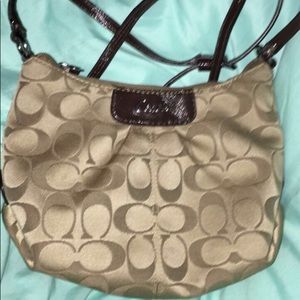 Authentic Coach Mini bag w/ shoulder strap // $85